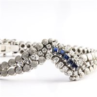 Bracelet Goldside Femme in Or blanc Zaffiro BR.GS004